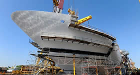 Construção do Costa Diadema, novo mega navio da Costa Crociere está sendo realizada no estaleiro de Fincantieri, em Veneza. O projeto, que envolve investi
