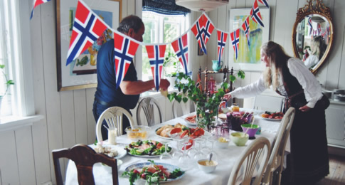 O dia 17 de maio é um dos feriados mais importantes da Noruega.