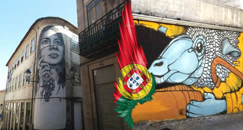 Portugal é um país rico em termos artísticos: o tradicional e dramático fado, por exemplo, é parte da cultura do país. Mas há outro tipo de arte que tem conquistado o coração dos nossos irmãos lusitanos: a street art, ou arte urbana.