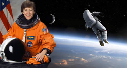 A ação faz parte do programa diário Astronaut Encounter do Complexo de Visitantes da NASA
