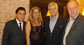 Celebridades do turismo nacional, como o ex ministro do turismo, Caio Carvalho, o presidente do SPCVB, Toni Sando, o presidente da Assist Card Brasil, Dani