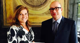 Em reunião realizada na última semana, a diretora do Festuris Gramado Marta Rossi visitou o embaixador da Grécia no Brasil, Dimitris Alexandrakis
