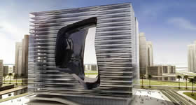 Renomada arquiteta Zaha Hadid projeta o hotel na cidade mais populosa dos Emirados Árabes Unidos. A Meliá Hotels International, empresa líder no ramo hote