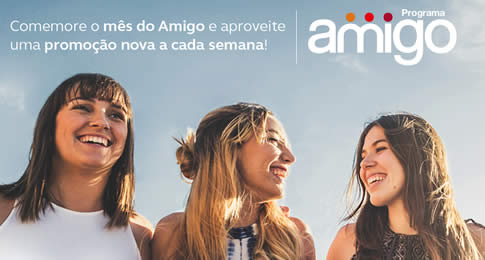 Promoção faz parte das ações de comemoração ao mês do Amigo e é válida para compras feitas nas lojas virtuais da Netshoes, Unidas, Extra.com, Ponto Frio e Casas Bahia
