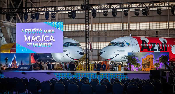 Parceria entre Azul Linhas Aéreas e Walt Disney World Resort ganha a quinta aeronave inspirada em um dos personagens mais amados pelos brasileiros