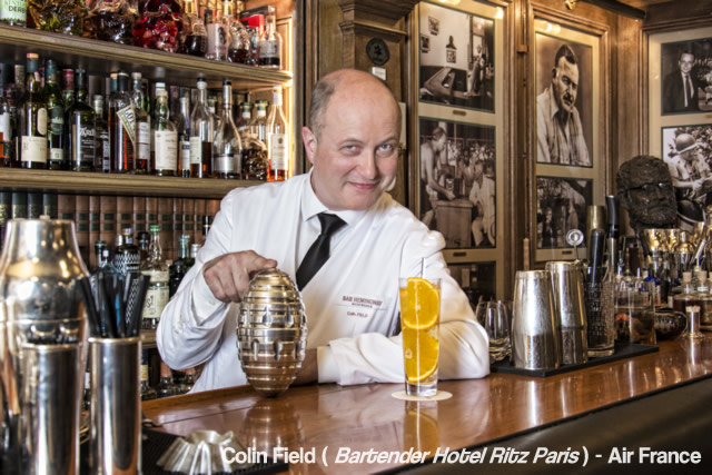  Air France se une a renomado bartender do Ritz de Paris para oferecer drinks exclusivos 