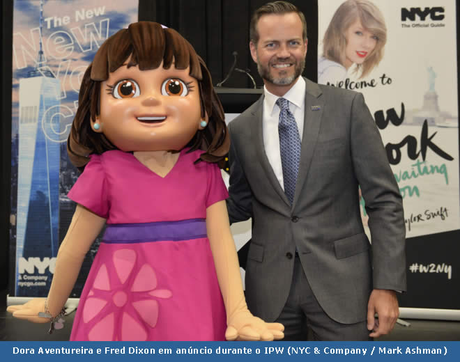 Prefeito Bill de Blasio e NYC & Company anunciam Dora Aventureira como embaixadora oficial das famílias em Nova York‏