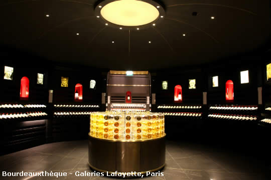 Bourdeauxthèque - Galeries Lafayette - vinhos de Bordeaux