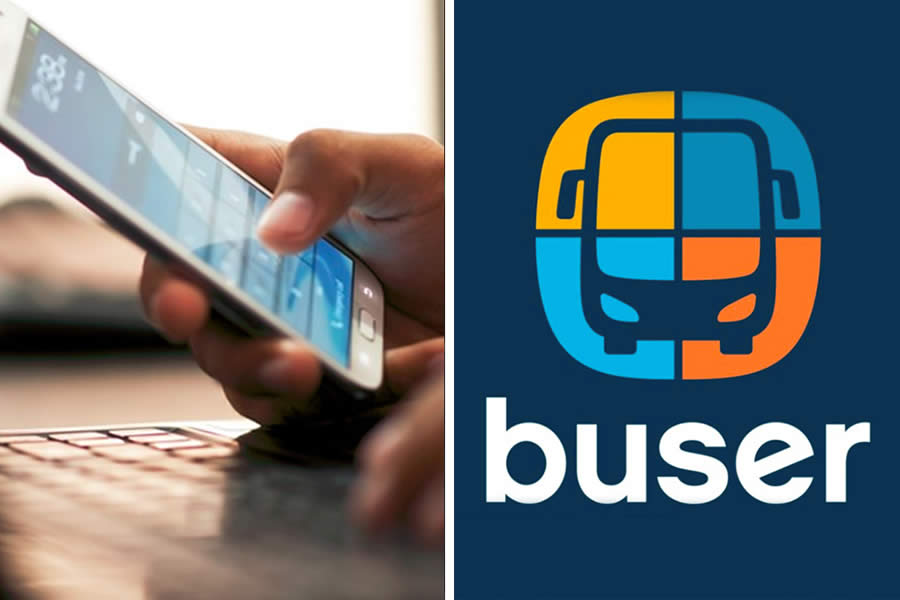 aplicativo - buser - plataforma - app - viagem - destino - passageiros