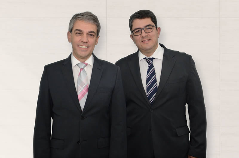 Fernando Santos, presidente da Abav-SP; e Marcos Lucas, presidente da Aviesp | Live Papo com Agente