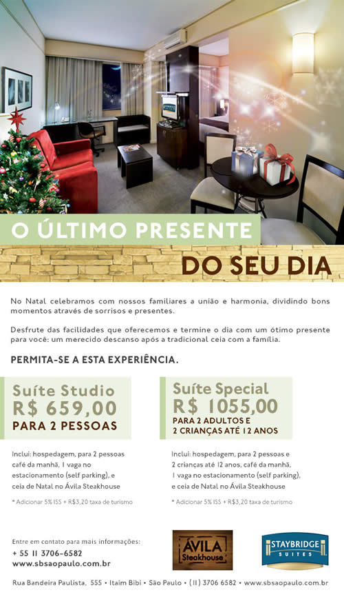 Staybridge Suites São Paulo Fim de Ano