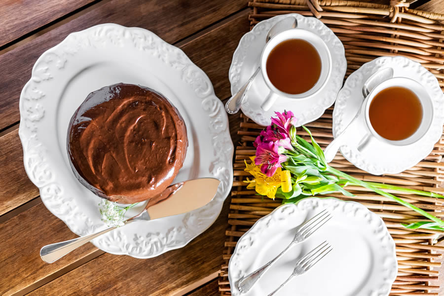 Mini Gateaux Tante Andre, com brigadeiro