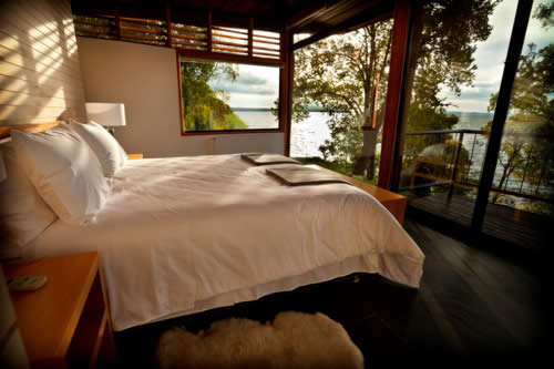  Habitación principal con su vista al Lago Villarrica - Casa Lago 