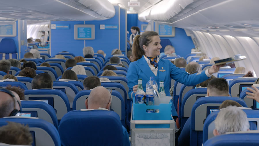 KLM - Serviço de Bordo - Classe Econômica - Aviação - Economy class - Boarding service 