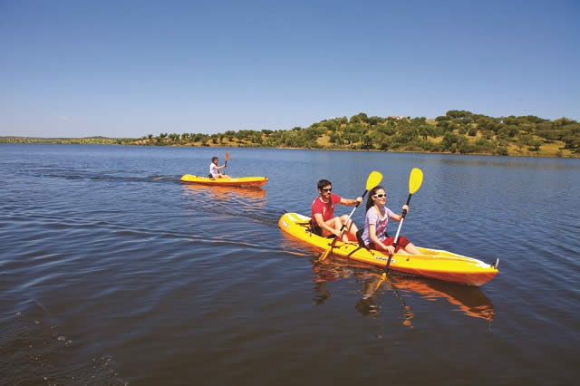 Canoagem - Lago Alqueva- Portugal - Europa - Turismo do Alentejo