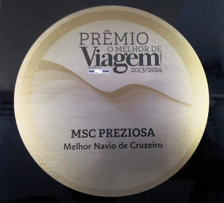 MSC Cruzeiros - Prêmio Viagem e Turismo 2013/2014