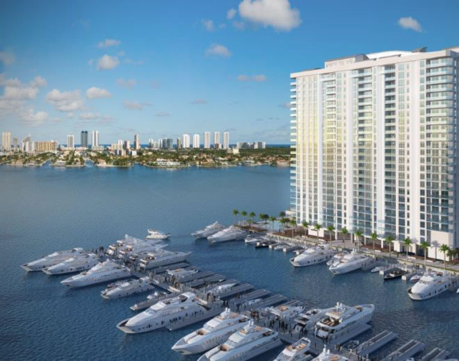 Marina Palms Yacht Club & Residences em Miam - Empreendimento de luxo Yacht