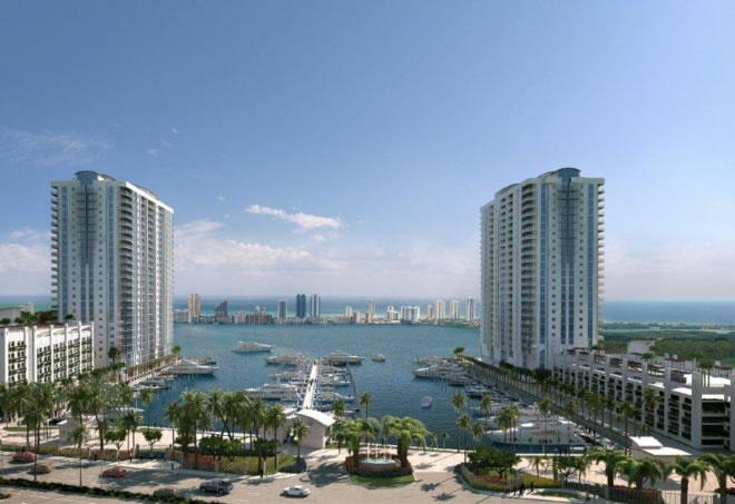 Marina Palms Yacht Club & Residences em Miam - Empreendimento de luxo Yacht