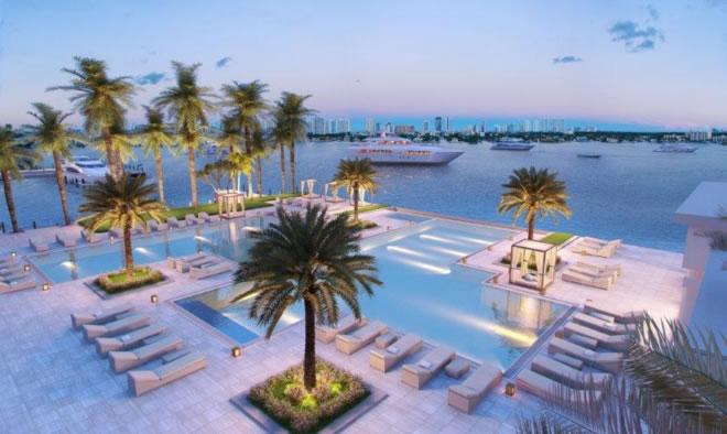 Marina Palms Yacht Club & Residences em Miam - Empreendimento de luxo Yacht