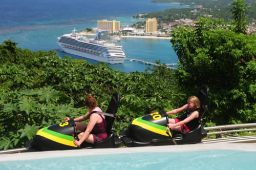  Mystic Mountain - Bobsled Jamaica tandem view 