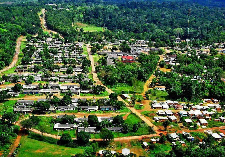 Vista aérea de Serra do Navio - Melquiades Reis UFPA