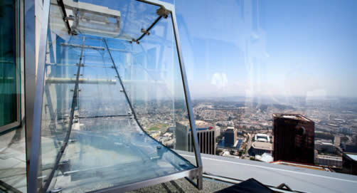 Nova Atração De Los Angeles, Skyslide Já Está Em Funcionamento