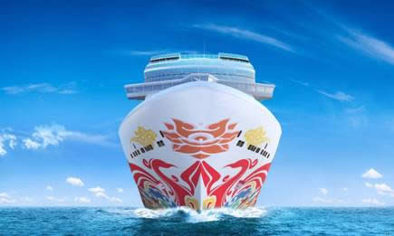 Norwegian Joy terá casco pintado com obra de arte do renomado artista chinês Tan Ping‏
