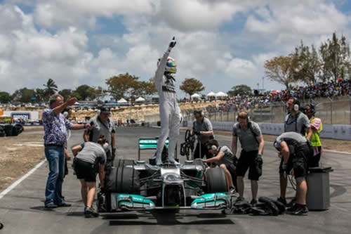 Lewis Hamilton | Ken Block | Top Gear Festival Barbados 2014