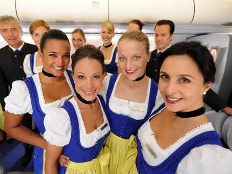 Lufthansa | trajes da Oktoberfest