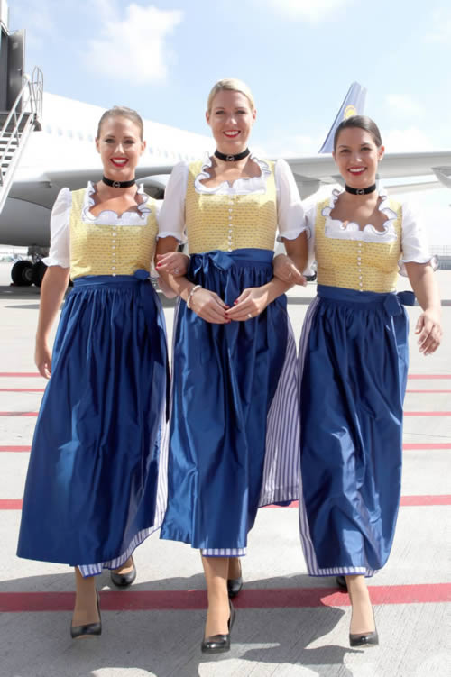 Lufthansa | trajes da Oktoberfest