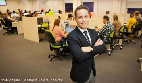 Gustavo França - Diretor de Novos Negócios da Web Viagens na sede da empresa em SP