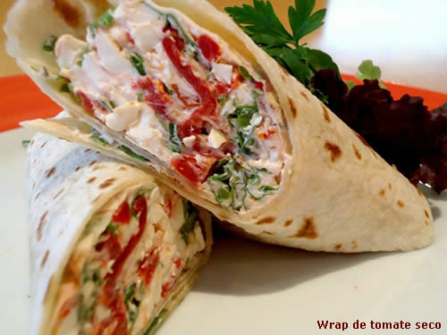 Wrap de tomate seco