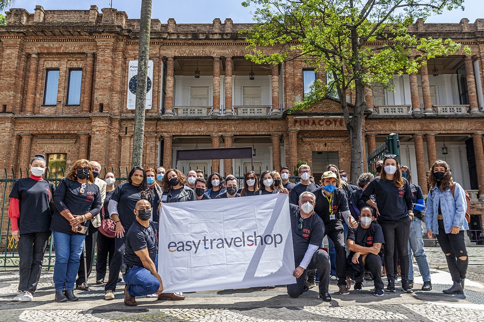 O grupo na Pinacoteca do Estado