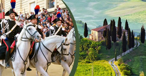 Viajar para a Toscana, Itália, no verão europeu, de junho a agosto, é ter a oportunidade única de mergulhar na cultura e nas tradições da Idade Média, por meio do Palio de Siena, a corrida de cavalos mais famosa do mundo, e da Festa del