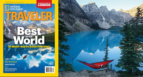 Banff, na província de Alberta, no Canadá, foi nomeada pela revista National Geographic Traveler para a lista ‘Melhores do Mundo’, que destaca 21 lugares imperdíveis para visitar em 2017.