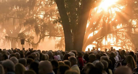 Nascer do sol no histórico jardim botânico poderá ser assistido no mundo todo