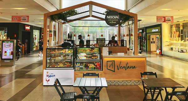 Os três primeiros quiosques experimentais da Nescafé Origens foram inaugurados nos shoppings Morumbi, Tamboré e Center Norte