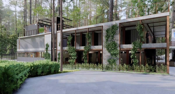 o Summit Concept Hotel Campos do Jordão terá decoração contemporânea, privilegiando o uso de materiais naturais