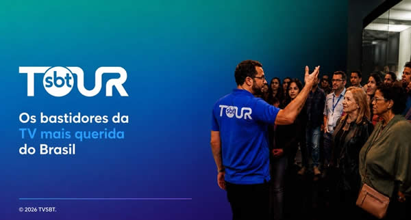 O Tour do SBT estreia em junho e permite visitar cenários, bastidores e espaços históricos da emissora em uma experiência imersiva para fãs da televisão brasileira.