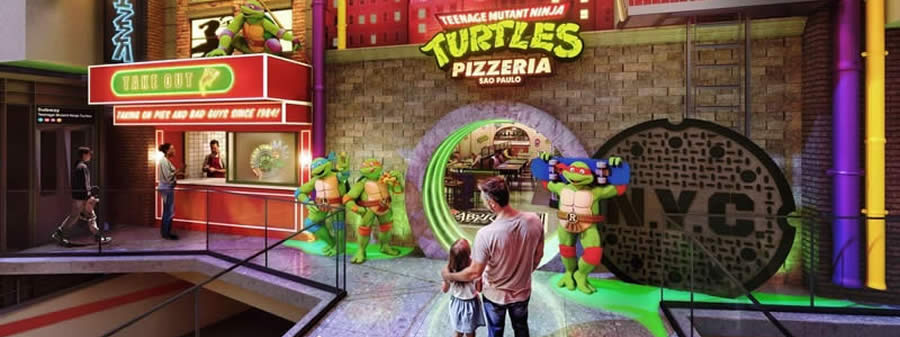 Pizzaria oficial das Tartarugas Ninja abre na Avenida Paulista com experiência imersiva em São Paulo
